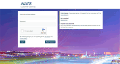 Desktop Screenshot of customer.nats.co.uk